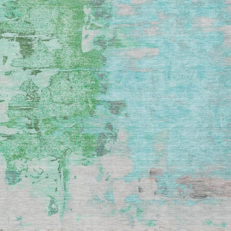 HomeRoots Abstract Transitional Rectangle Outdoor Rug