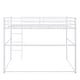 preview thumbnail 29 of 31, Metal Loft Bed Full with Guardrails, Flat Ladder, Kids, Teens, Adults