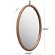 preview thumbnail 31 of 46, KOSSMAI Oval Decorative PU Covered MDF Frame Wall Mirrors