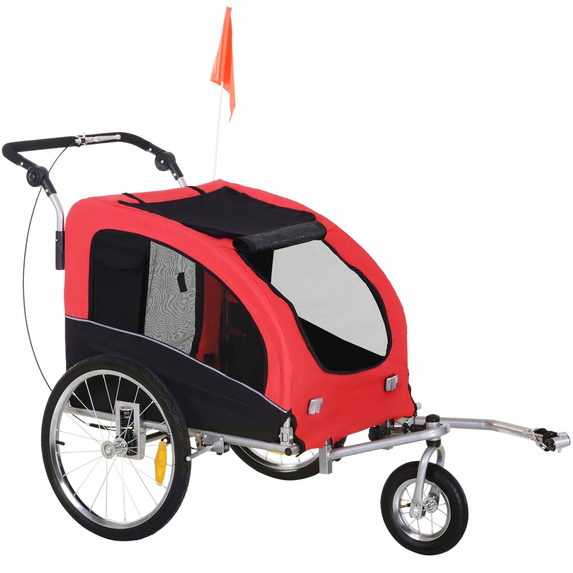 Aosom elite ii pet dog bike bicycle trailer hotsell