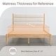 preview thumbnail 11 of 48, Spruce & Spring Mason Upholstered Platform Bed Frame with Headboard