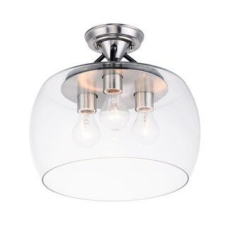 Goblet 3-Light Semi Flush Mount