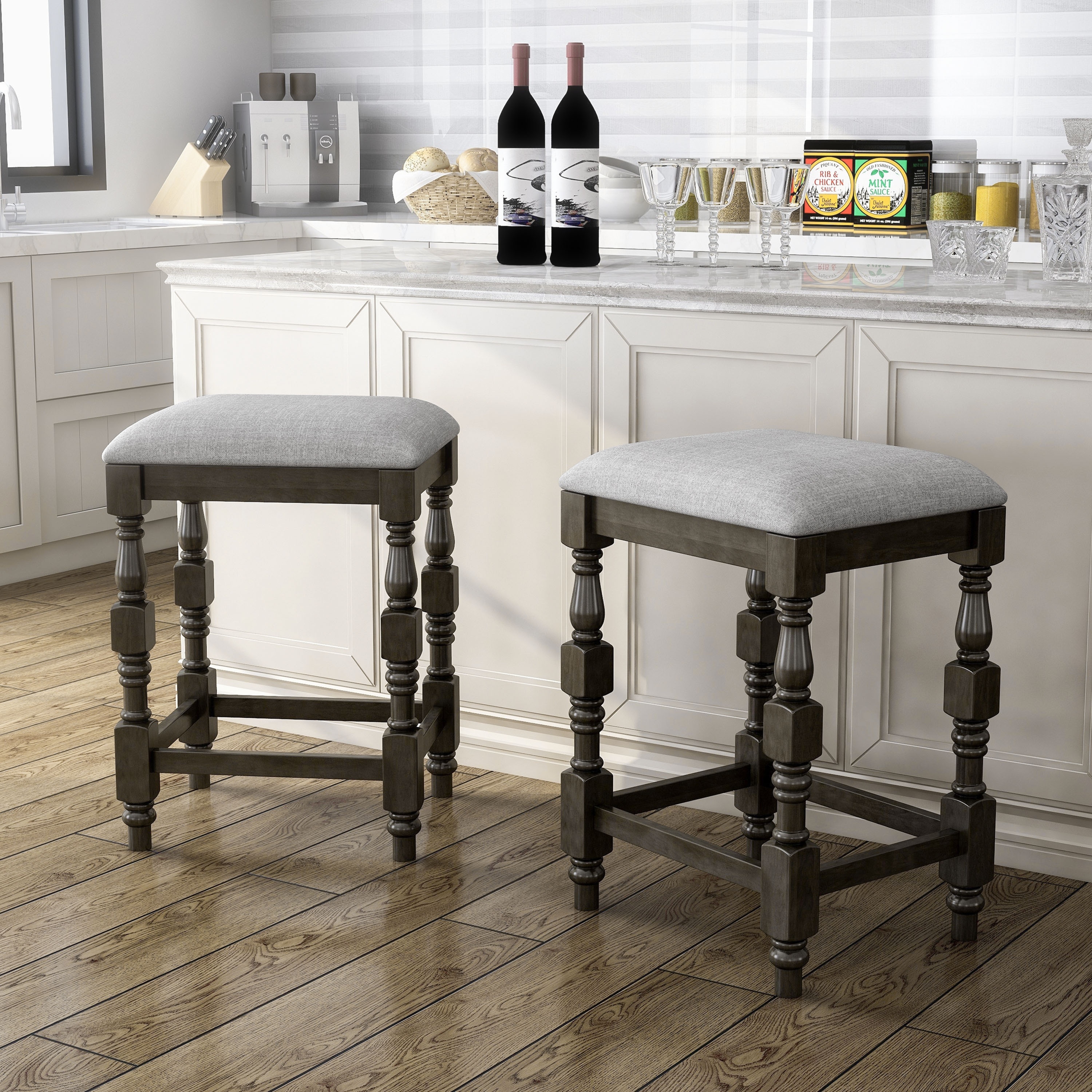 Farmhouse counter bar hotsell stools