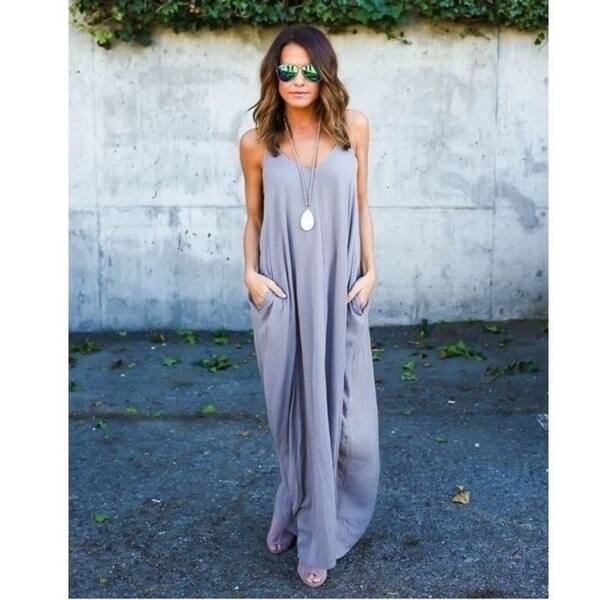 Shop Ysmarket Women Summer Maxi Beach Dress Long 2017 Robe V Neck