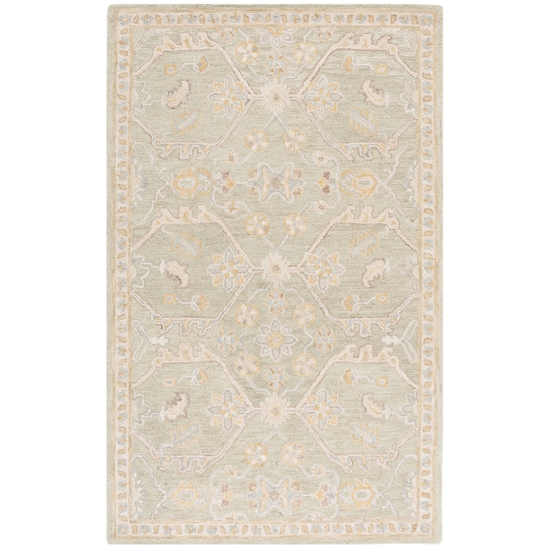 SAFAVIEH Handmade Blossom Eefke Modern Floral Wool Rug