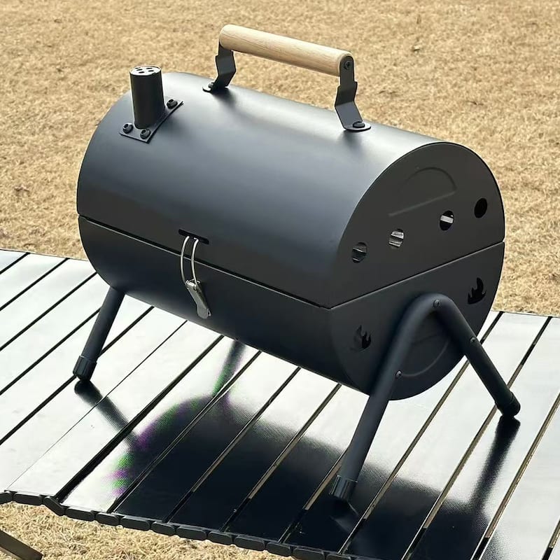 Portable Charcoal Grill with , Small Tabletop Barbecue Grill for Outdoor Camping Backyard Party BBQ Cooking - Metal