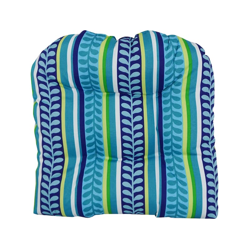19-inch Rounded Back Indoor/Outdoor Chair Cushions (Set of 2) - 19" x ...