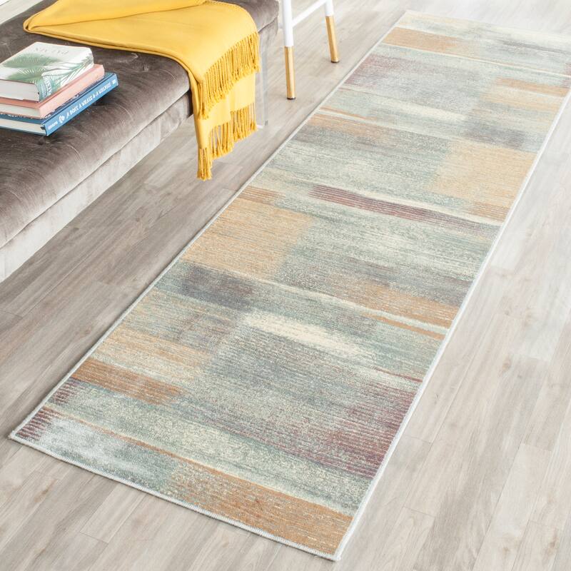 SAFAVIEH Vintage Distressed Boho Guyonne Oriental Rug - 2'2" x 8' Runner - Light Blue - Runner