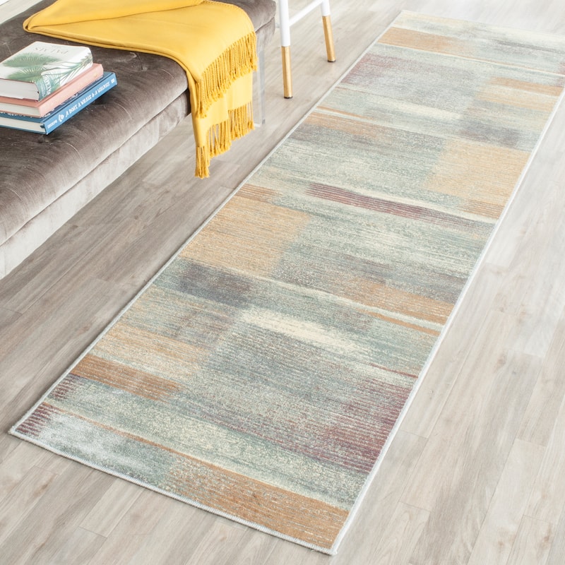 SAFAVIEH Vintage Distressed Boho Miriam Oriental Rug - 2'2" x 8' Runner - Light Blue