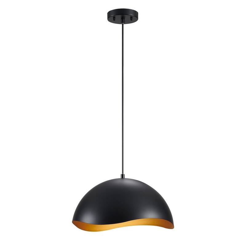 KAWOTI Modern Pendant Light with Metal Shade(Max H81.6")