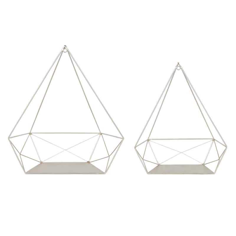 Kate and Laurel Prouve Metal Wall Shelves 2 pc set - 2 Piece