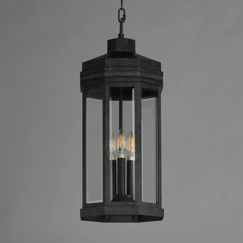 Maxim 30229CL Wright 3 Light 9" Wide Outdoor Mini Pendant