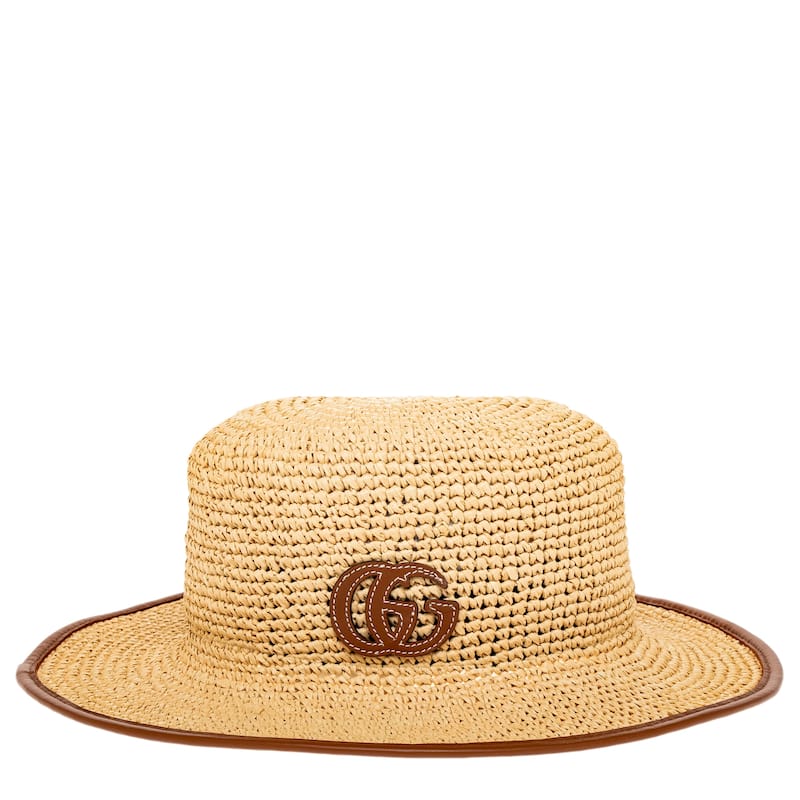 Gucci Straw Hat with GG Logo - Adult XS (6 - 6 1/2)