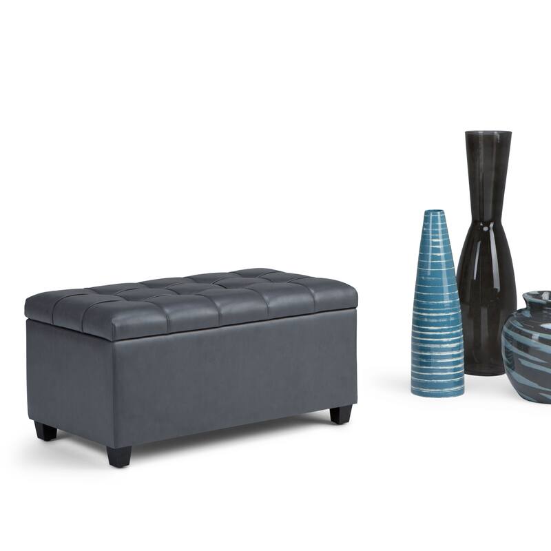 Modern Storage Ottoman Bench for Living Room