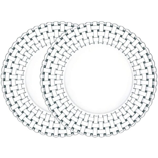 Nachtmann Set of 2 Bossa Nova Crystal Plates - Bed Bath & Beyond