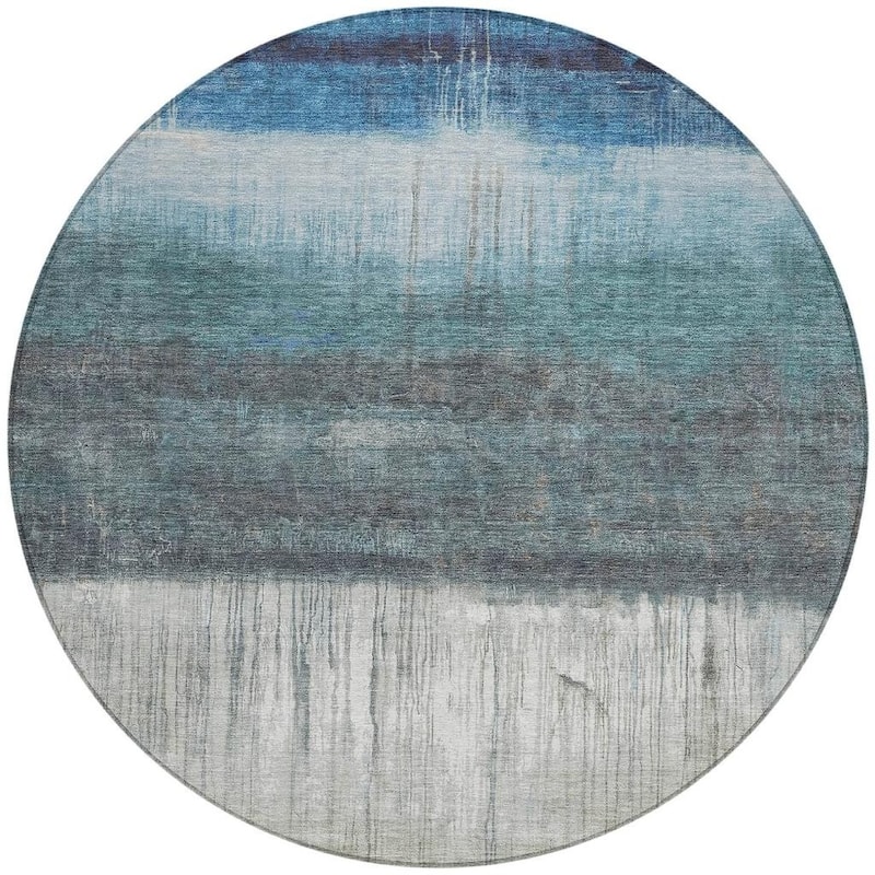 HomeRoots Abstract Transitional Rectangle Outdoor Rug