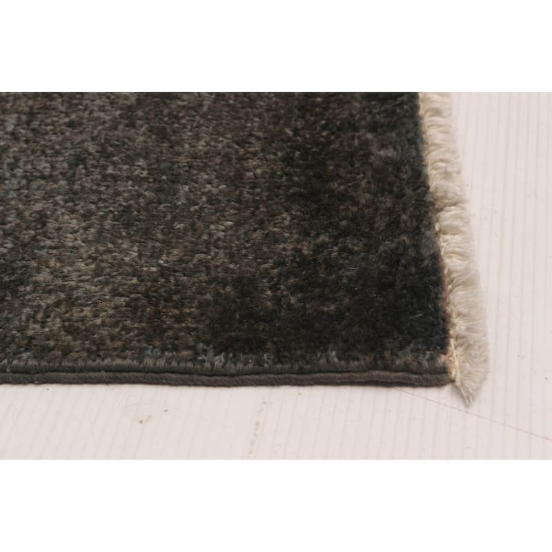 ECARPETGALLERY Hand-knotted Vibrance Grey Wool Rug - 8'2 x 10'1
