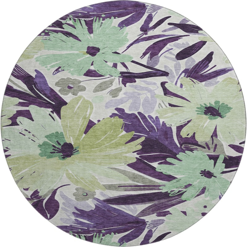 Premium Washable Super Soft Casual Floral Mayfield Rug