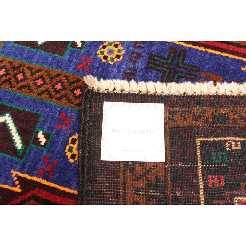 ECARPETGALLERY Hand-knotted Teimani Dark Blue Wool Rug - 2'7 x 4'8