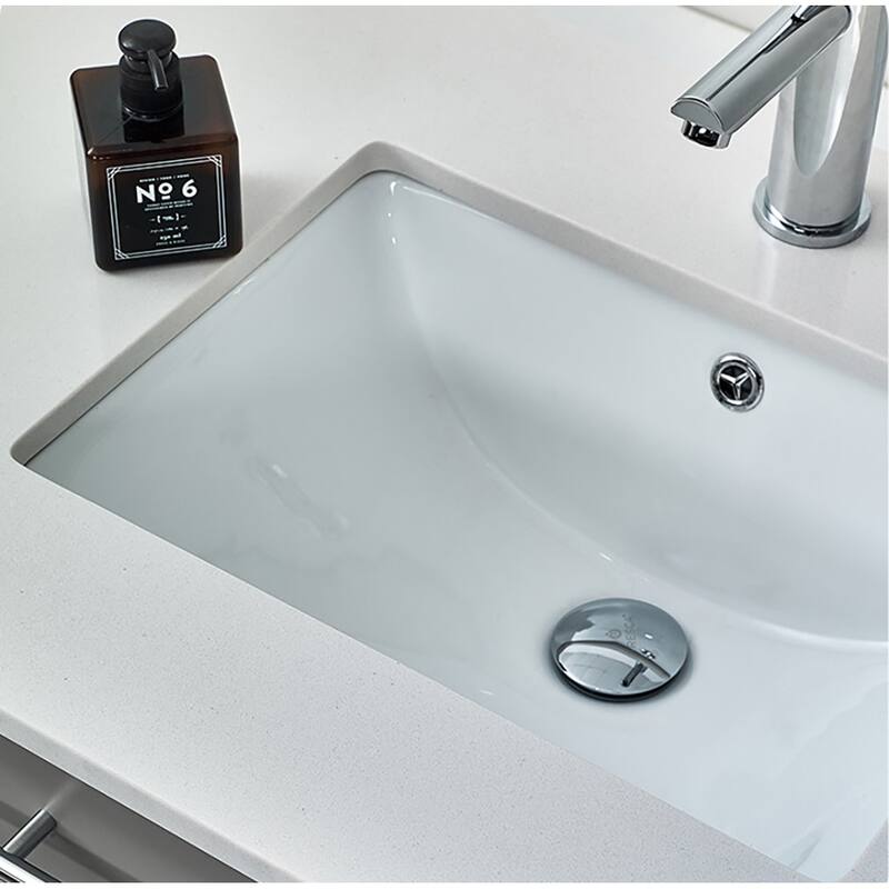 Fresca Lucera 60" Wall Mounted Double Basin Vanity Set with Cabinet,