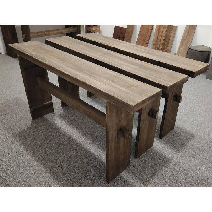 63-Inch Long Solid Wood Console Table for Entryway, Foyer, Hallway, Living Room