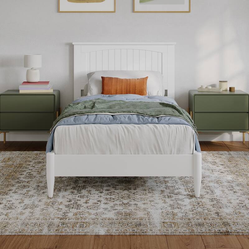 Naples Solid Wood Low Profile Platform Bed