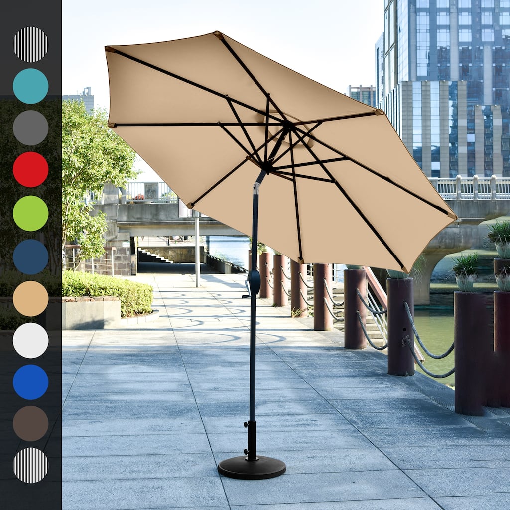 Lopes 9-Foot Patio Umbrella with Ceramic Base Included