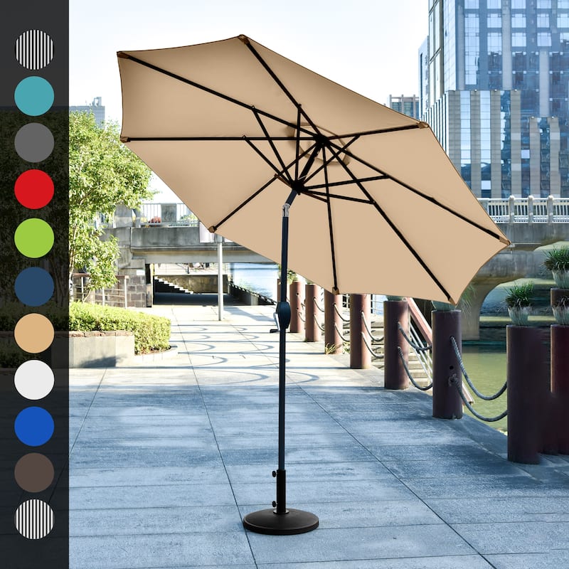 Lopes 9-Foot Patio Umbrella with Ceramic Base Included