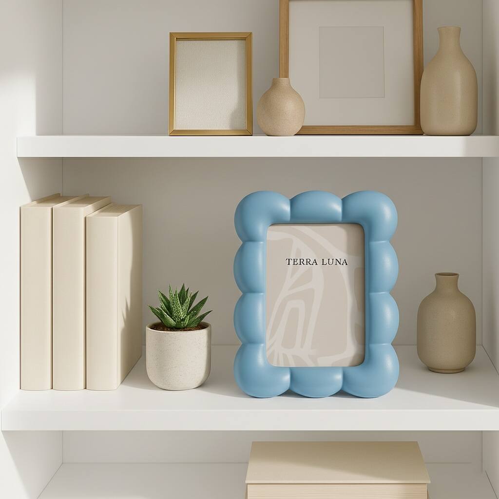 Modern Glass Square Bubble Picture Frame for Home Decor