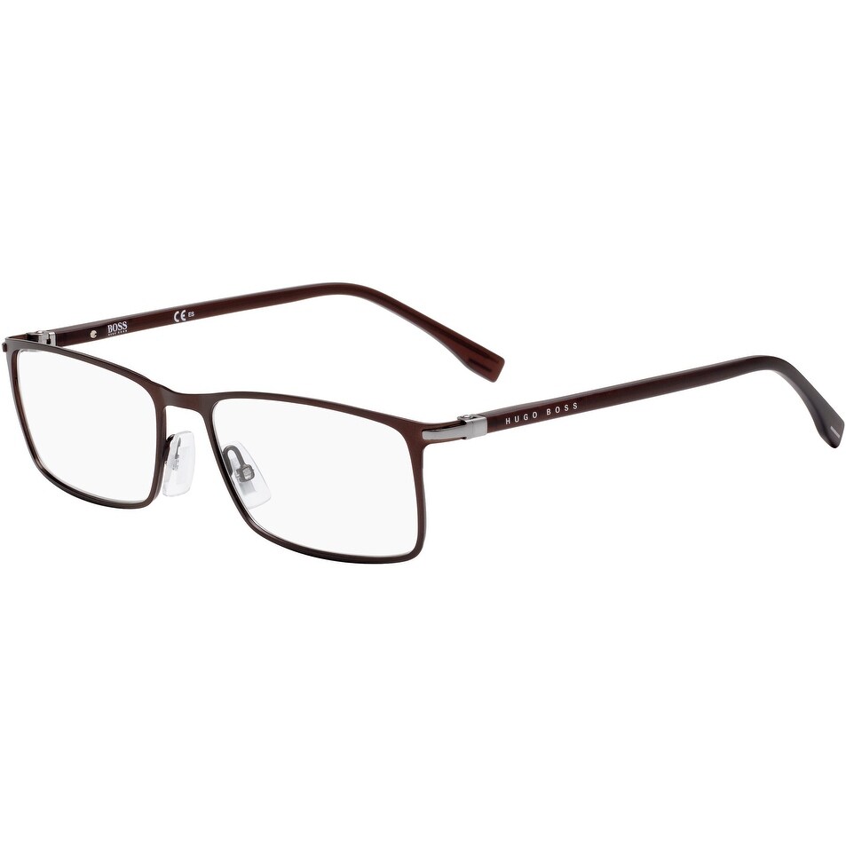 BOSS (HUB) B1006 04IN 55 MTT BROWN MALE ADULT RECTANGULAR Eyeglasses