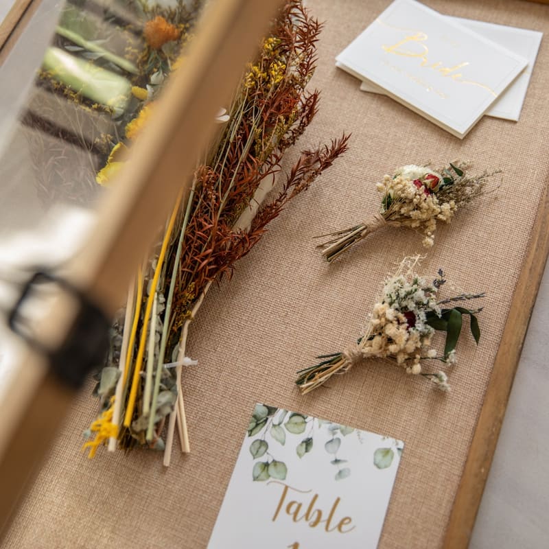 Solid Pine Shadow Display Case with Linen Liner