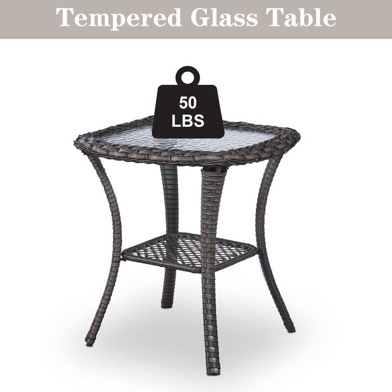 Pocassy Swivel Chairs Cofee Table Glider Chair with Cushion