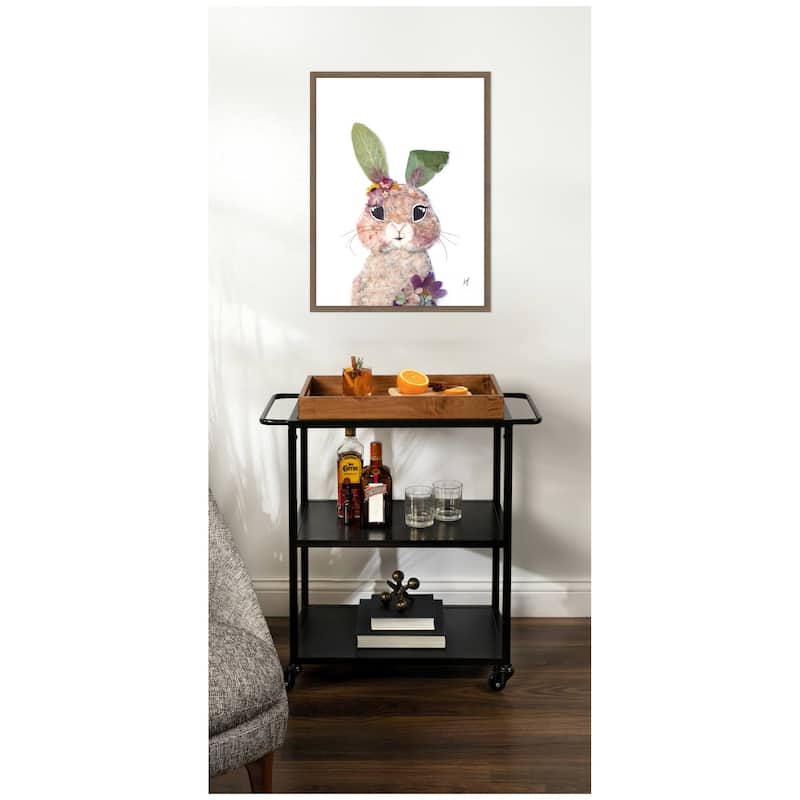 Kate and Laurel Bunny by Madeline Jeppesen Framed Canvas Wall Art Print