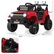 preview thumbnail 5 of 45, 12V Ride On Car for Kids with LED Lights and Safety Features - 37" x 24.5" x 25.5"