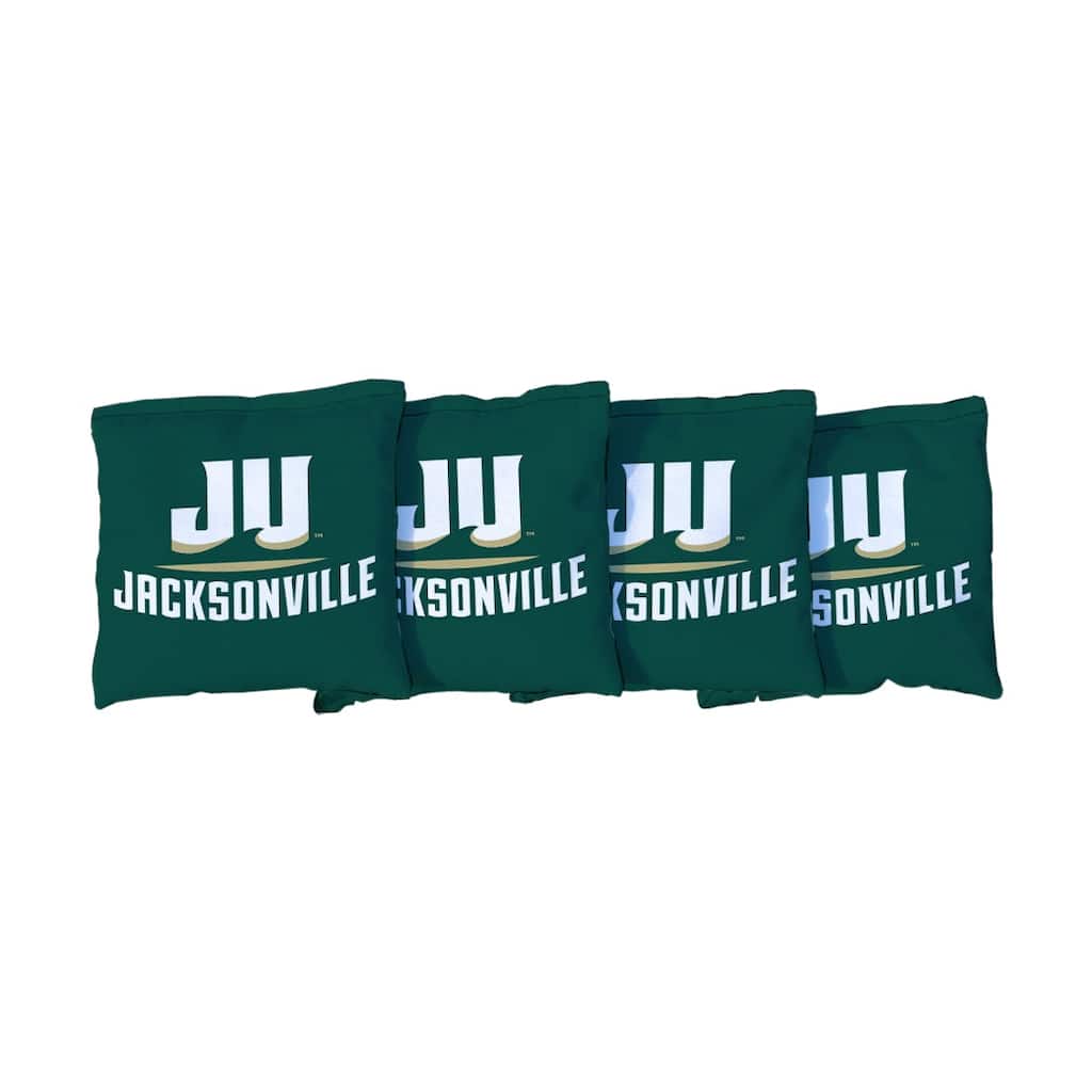 Jacksonville University Dolphins Green Cornhole Bags