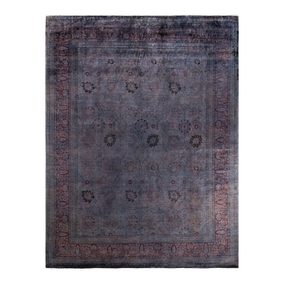 Contemporary Overdyed Wool Hand Knotted Area Rug - 8' 1" x 10' 1"