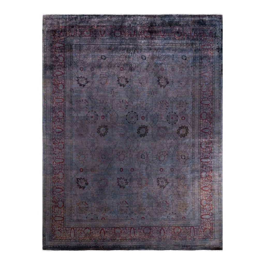 Contemporary Overdyed Wool Hand Knotted Area Rug - 8' 1" x 10' 1"
