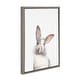 preview thumbnail 2 of 9, Sylvie M Baby Bunny Rabbit Animal Print Framed Canvas by Amy Peterson