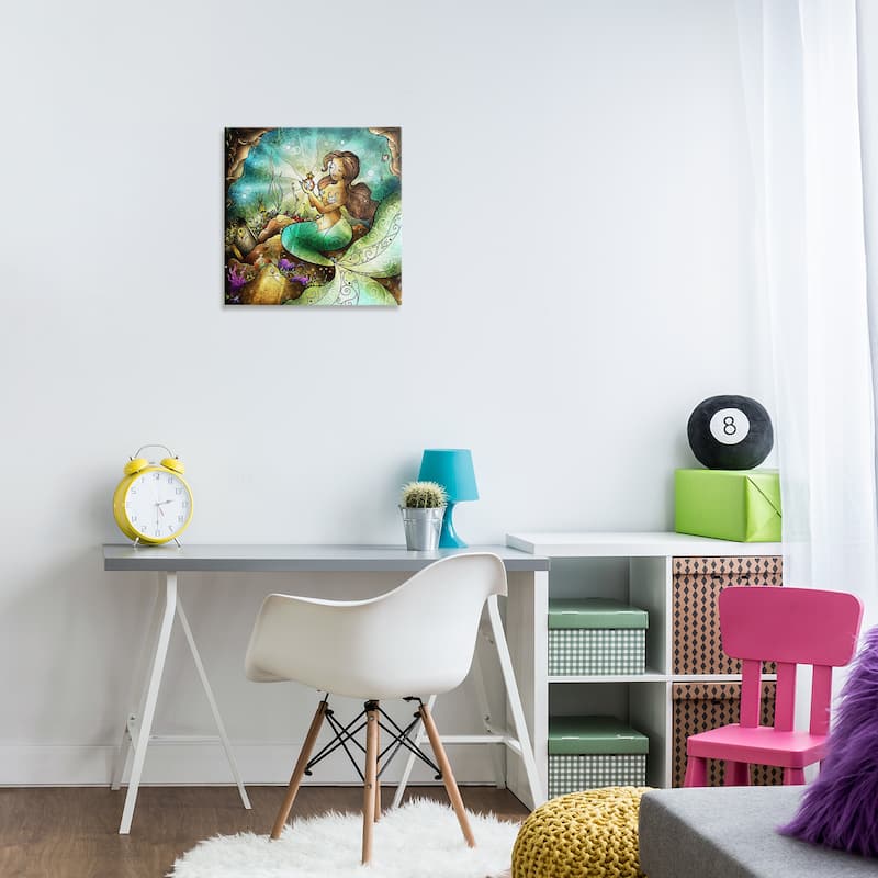 Stupell Detailed Nouveau Mermaid Canvas Wall Art Design By Mandie Manzano