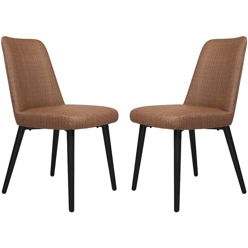 Set of 2 Upholstered Accent Chairs with Sturdy Metal Frame for Home - 18'' (L) x 18'' (W) x 33'' (H)