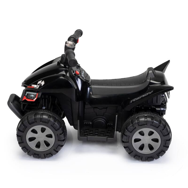 Battery-Powered 6V Kids ATV Ride On Quad Car with MP3 Player, Fog Spray, and LED Lights, Ride-on Vehicle Toy for Toddlers