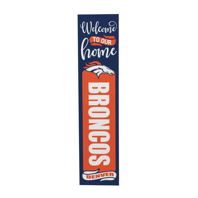 47" Double Sided Seasonal Porch Leaner, Denver Broncos - 47" x 11.25"