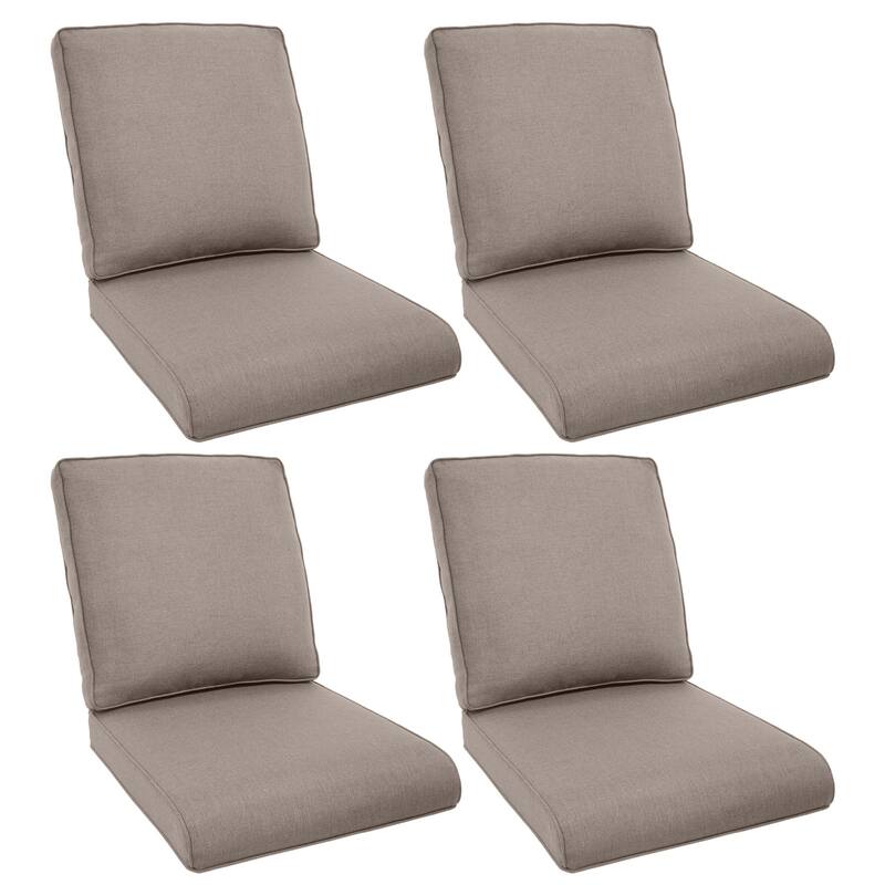 Pocassy 22x25x4" Cushion for Outdoor Swivel Chairs Sofa Set - Grey Cushion - 4 Set Seat & Back Cushion