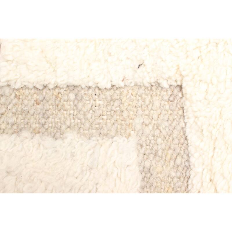 ECARPETGALLERY Hand-knotted Tangier Khaki Wool Rug - 5'4 x 7'9