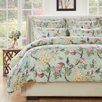 Greenland Home Pavona 100% Cotton Enchanted Garden Duvet Set