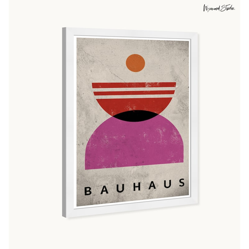 Wynwood Studio Cascading Sunsets Framed Retro Colorful Abstract Prints