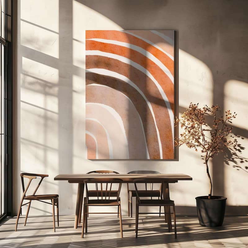 "Lines of Abstract" Wrapped Canvas Wall Art