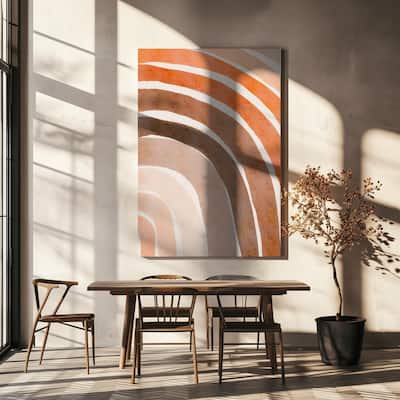 "Lines of Abstract" Wrapped Canvas Wall Art
