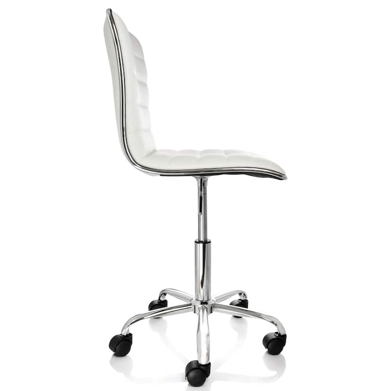Faux Leather Adjustable Rolling Office Chair - 29.3-34 Inches