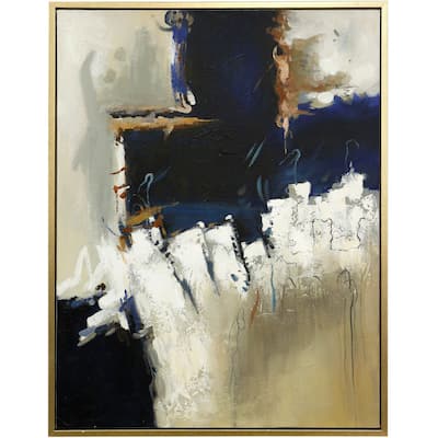 Atticus Framed Canvas Art - Small - Hand Painted